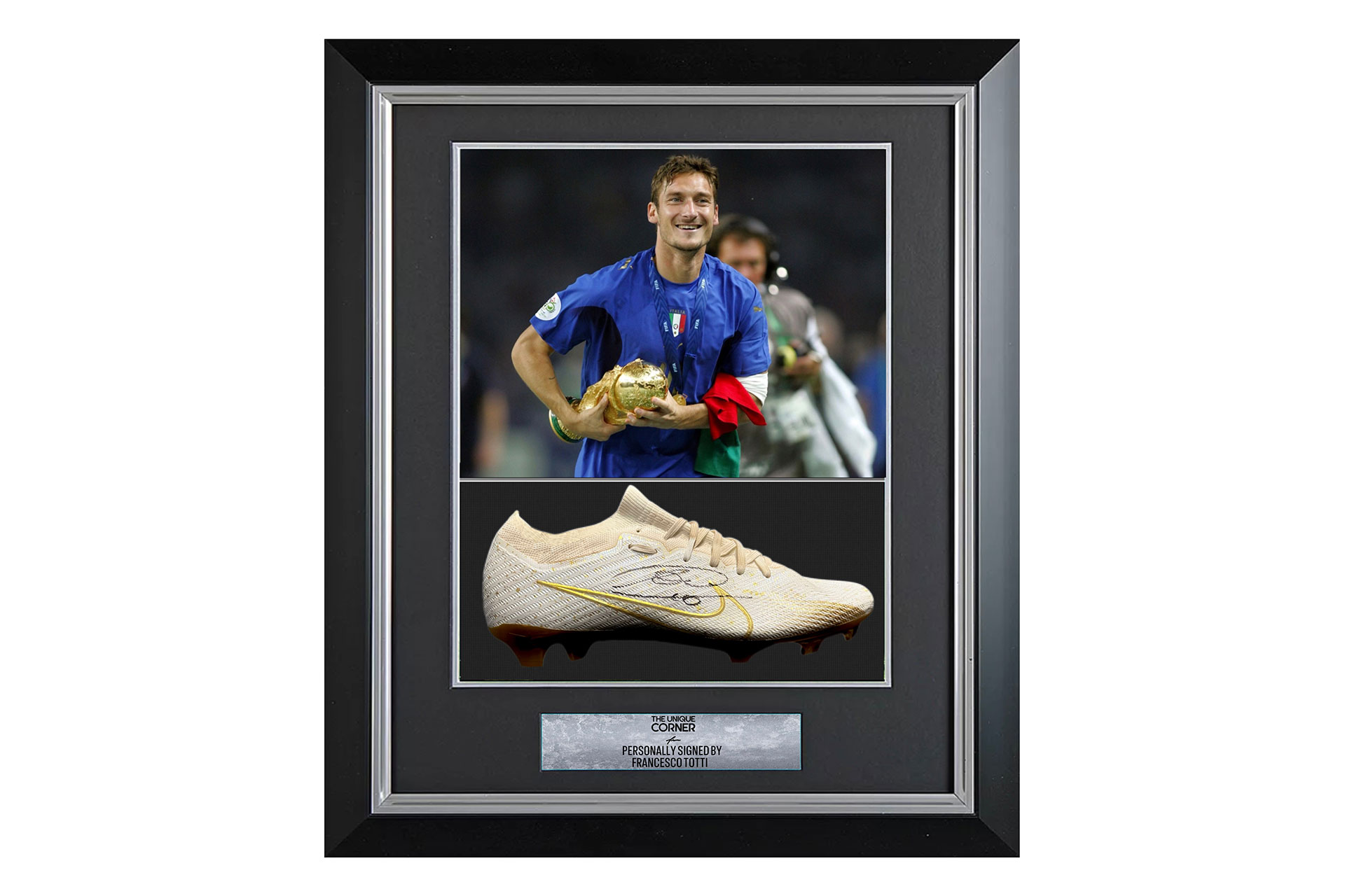 Framed Francesco Totti Hand Signed Boot | webook.com