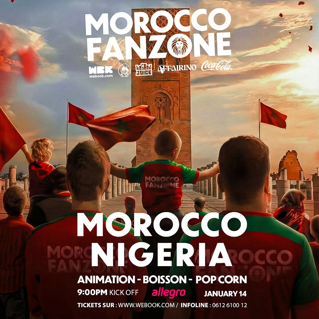 Morocco fanzone - Nigeria vs Morocco 