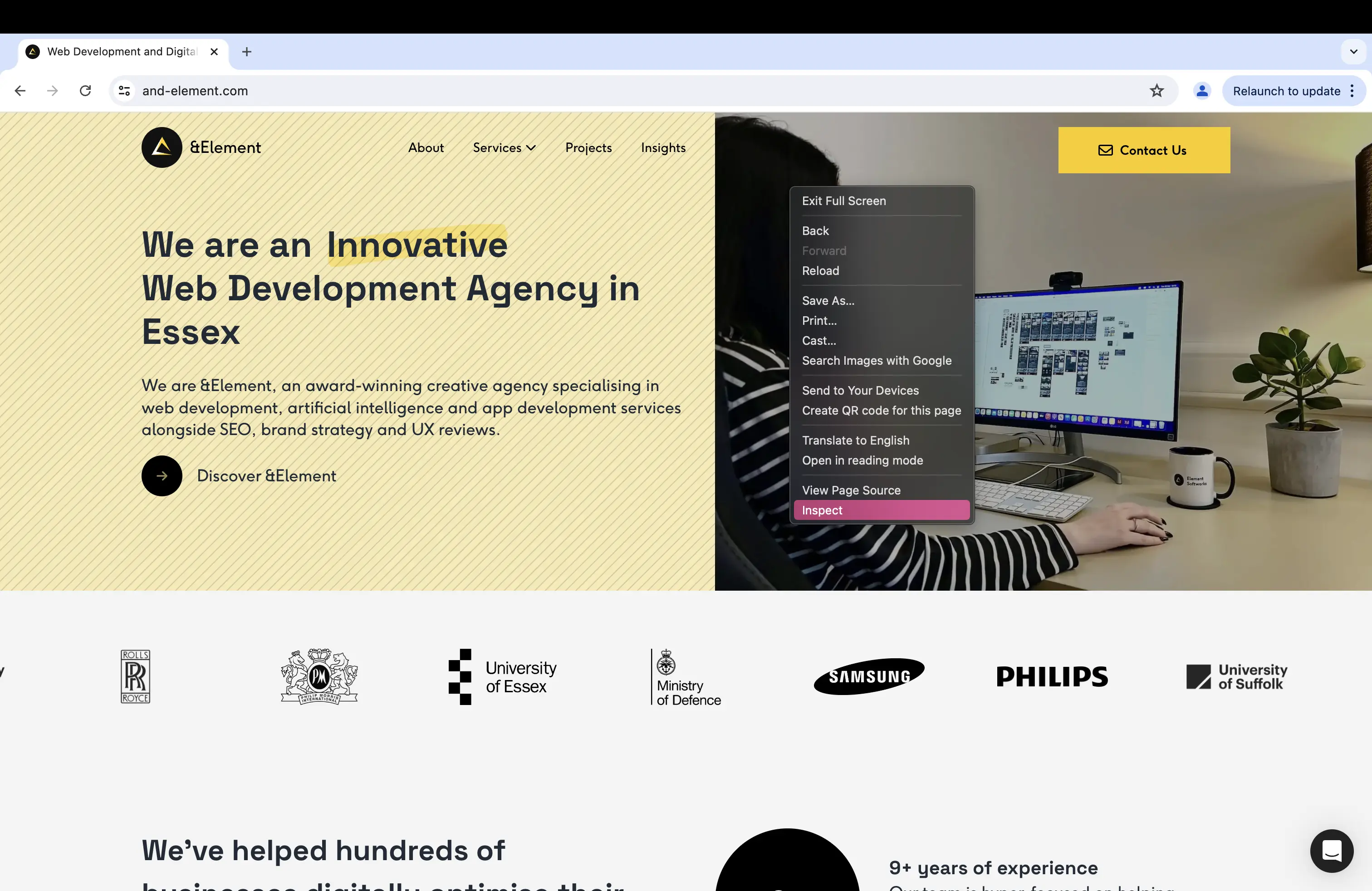 &Element Website