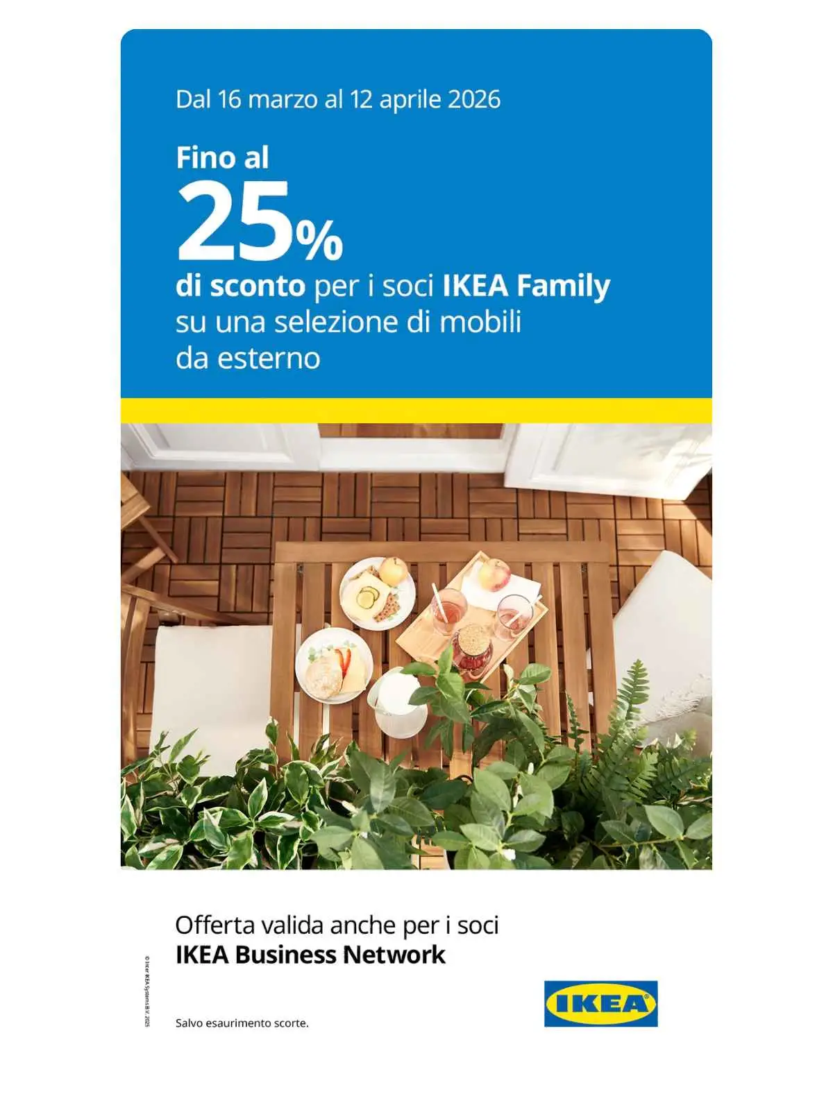 Tiare Shopping Offer IKEA Promo mobili da esterno