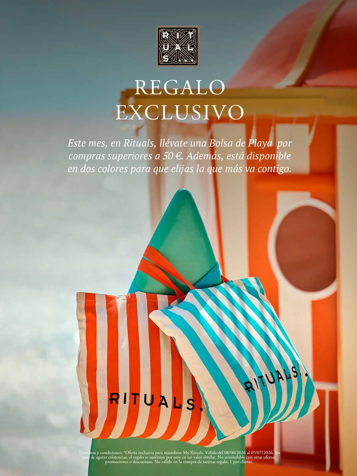 Acércate a la tienda de RITUALS en RÍO Shopping Valladolid y descubre un montón de ofertas para este verano. ¡Podrás conseguir una exclusiva bolsa de playa!
