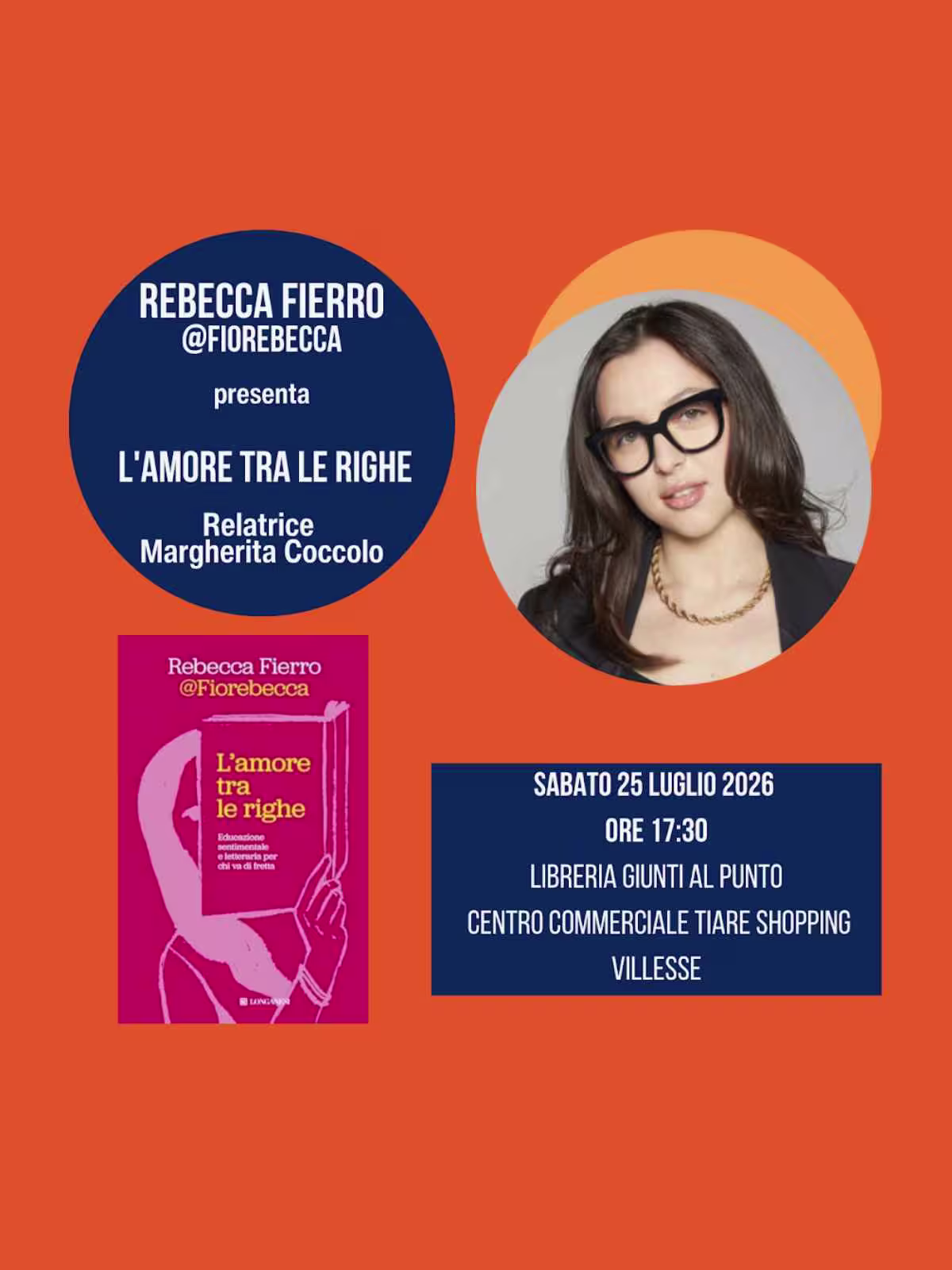 Tiare Shopping Event Rebecca Fierro presenta lamore tra le righe