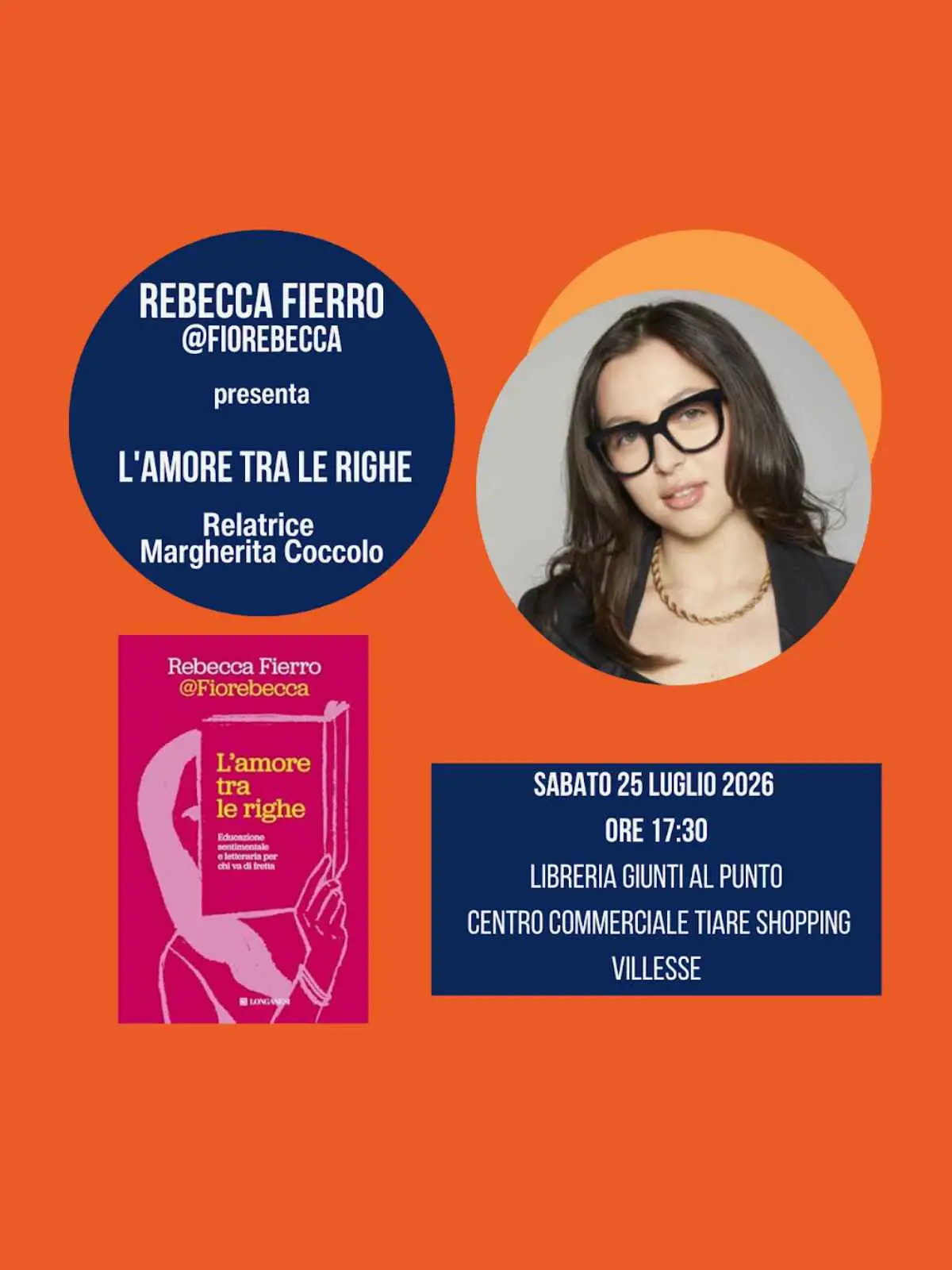 Tiare Shopping Event Rebecca Fierro presenta lamore tra le righe