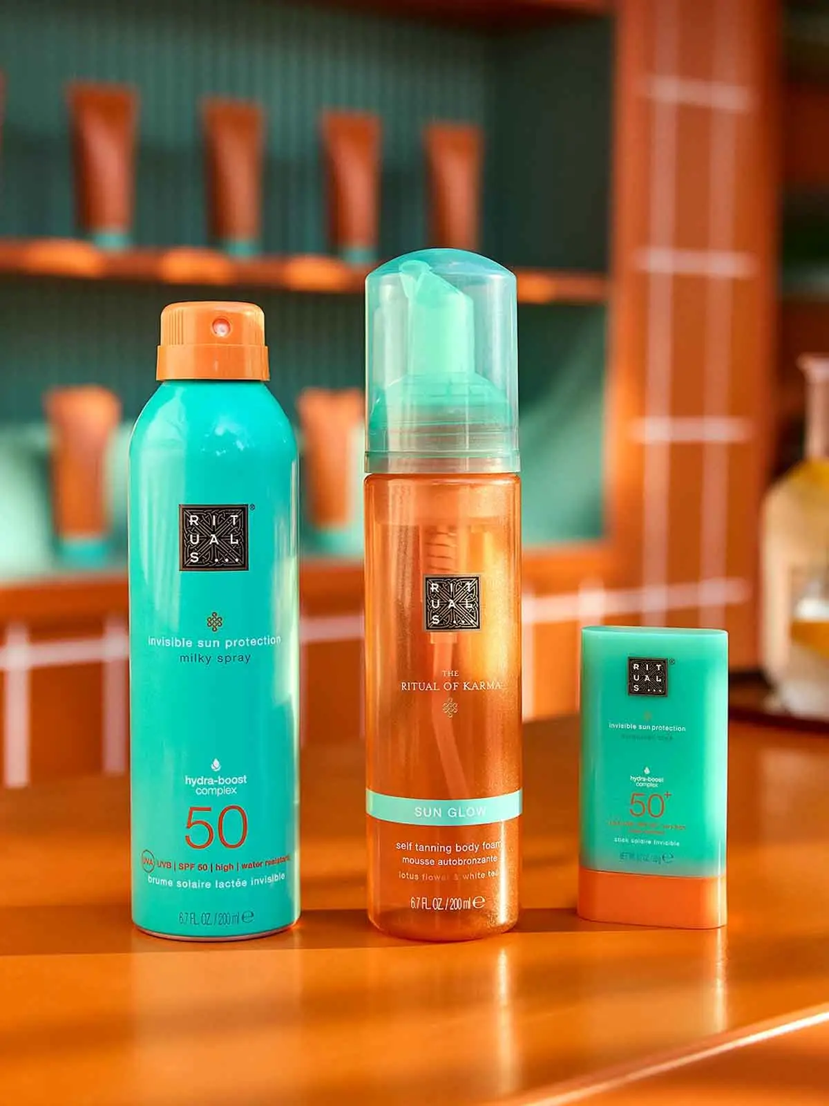 Descubre el trío imprescindible de The Ritual of Karma por compras superiores a 50 €. Protección solar, after sun y frescor para tu piel este verano.