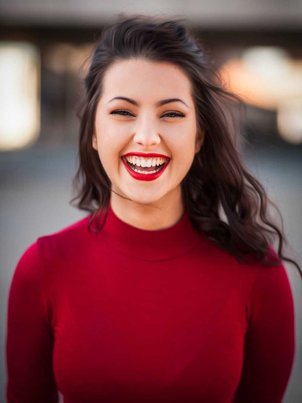 Laughing woman