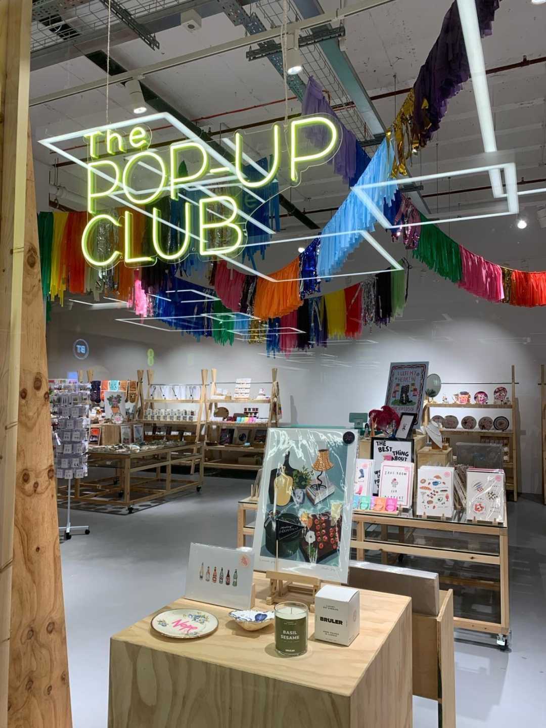 The Pop Up Club shop front 