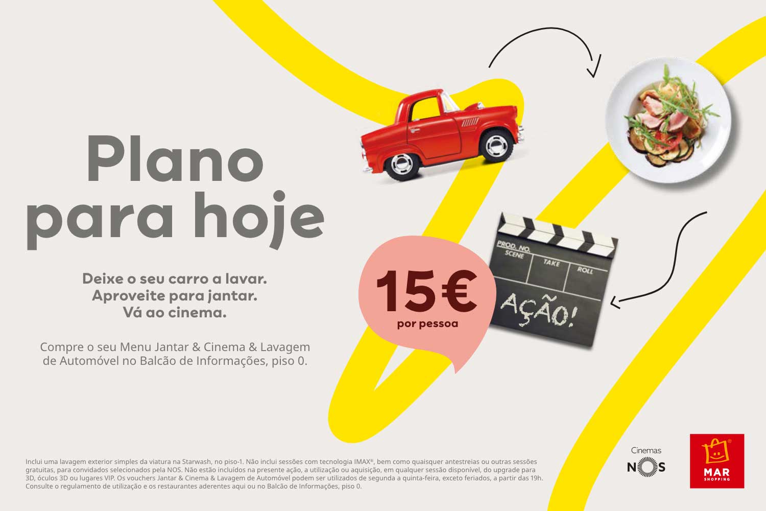 Menu Jantar & Cinema MAR Shopping Matosinhos
