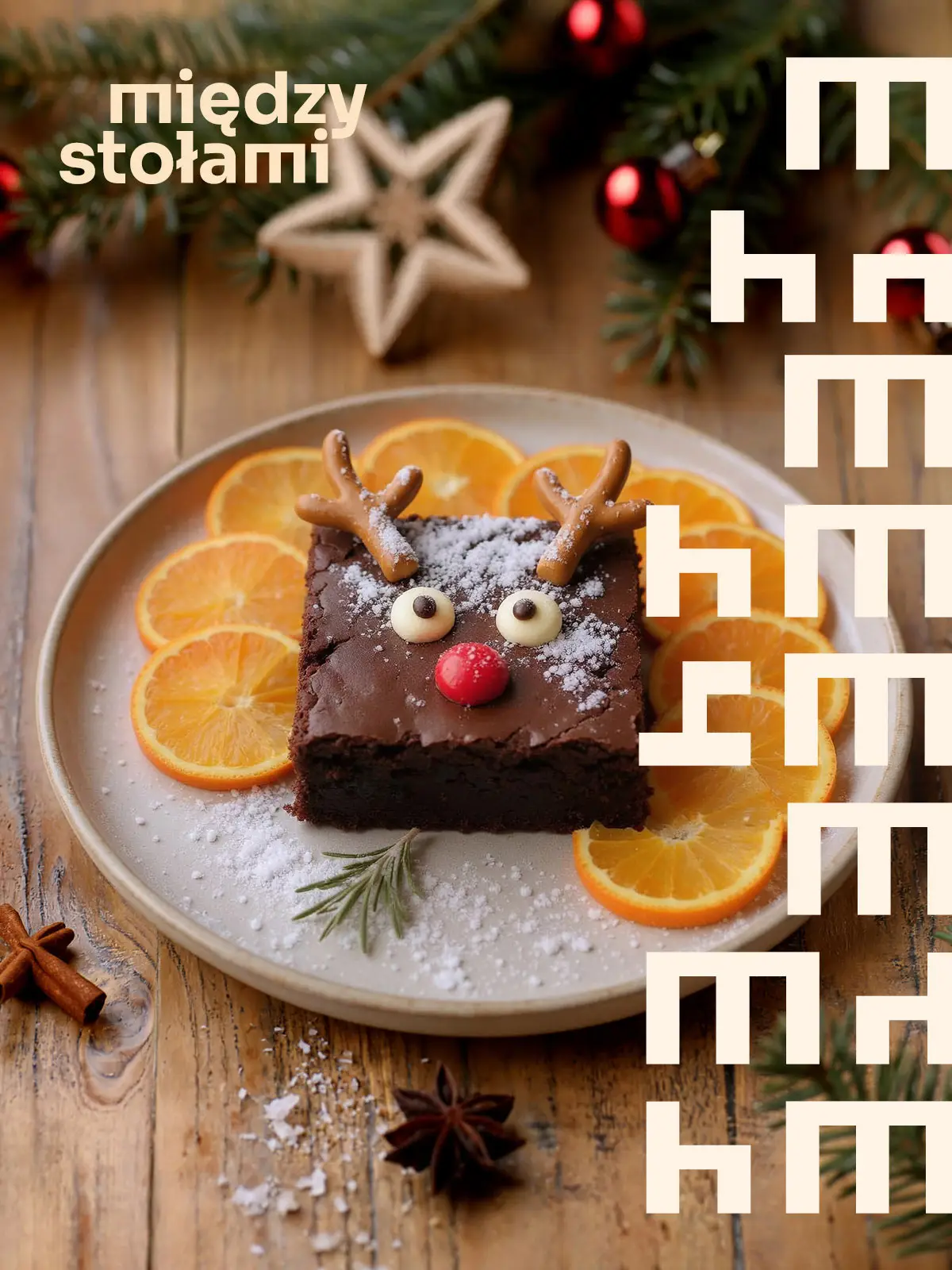 Brownie reniferki z pomarańczą