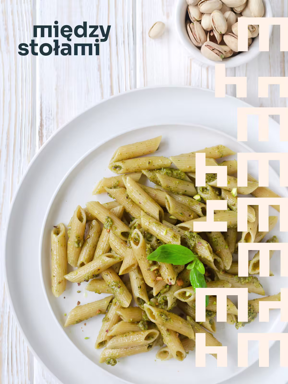 Rigatoni z pistacjami