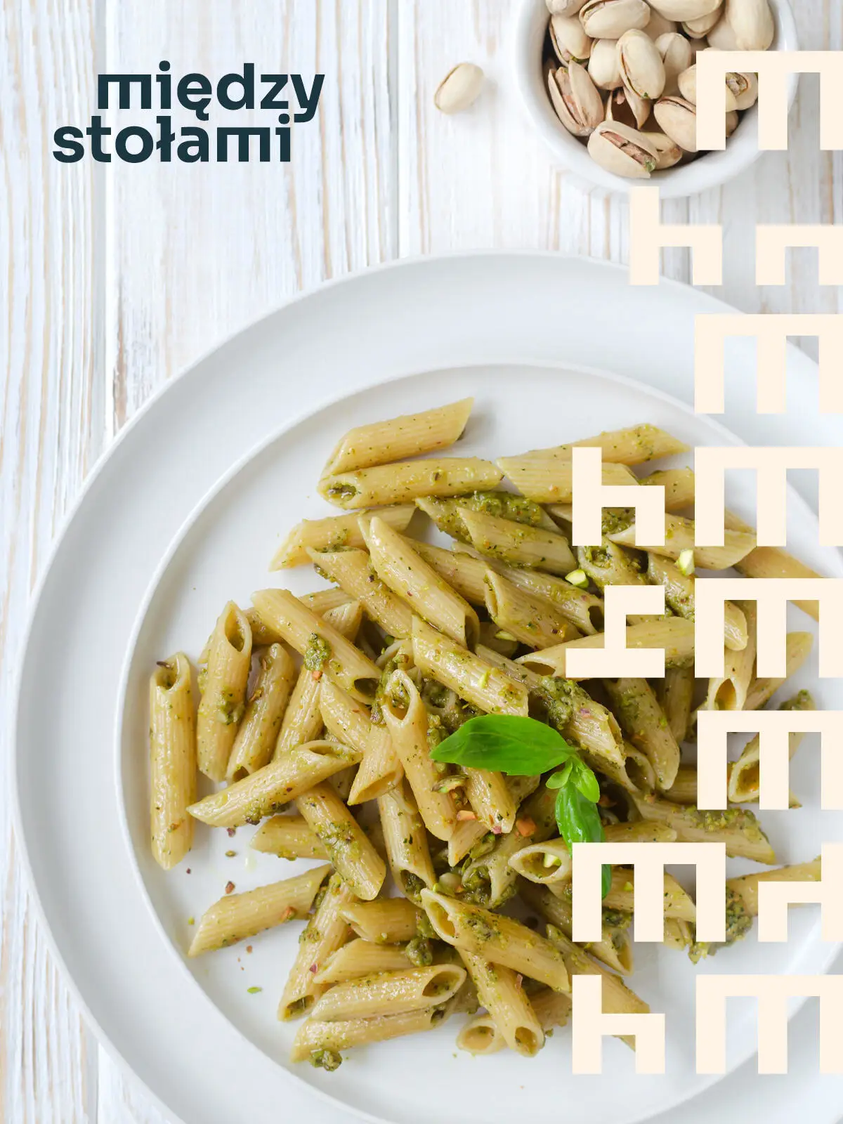 Rigatoni z pistacjami