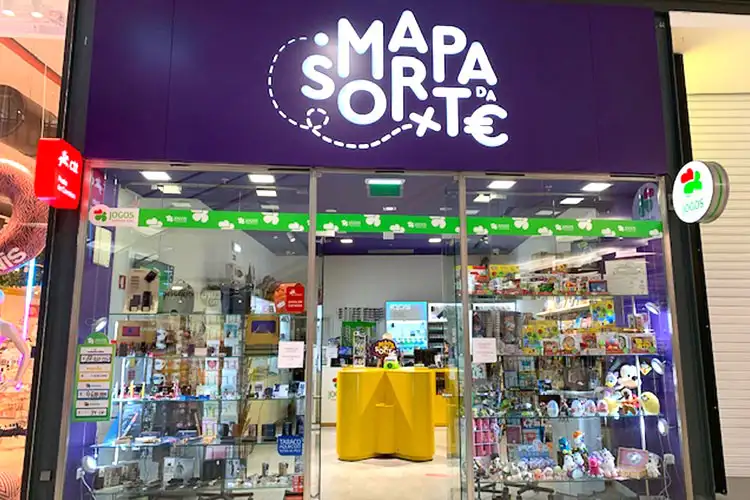 Loja Mapa da Sorte no MAR Shopping Matosinhos.