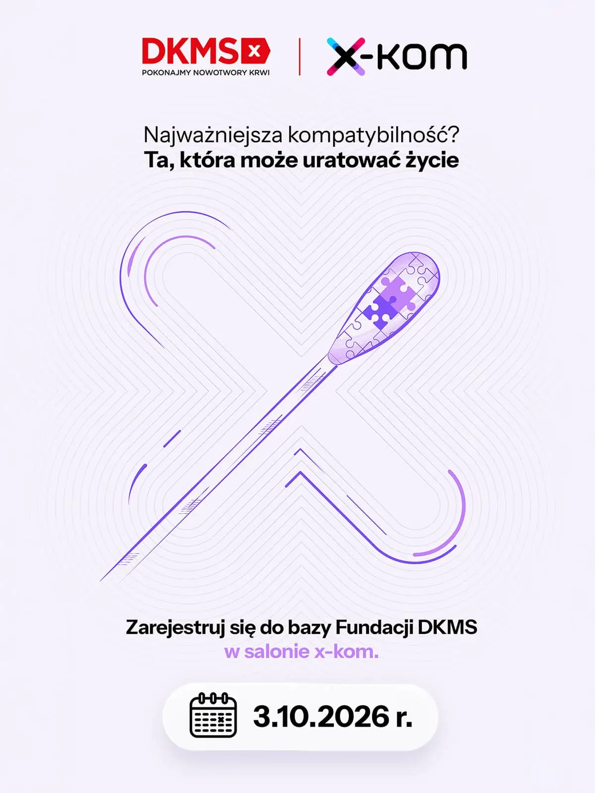 Zarejestruj się do bazy Fundacji DKMS w salonie x-kom