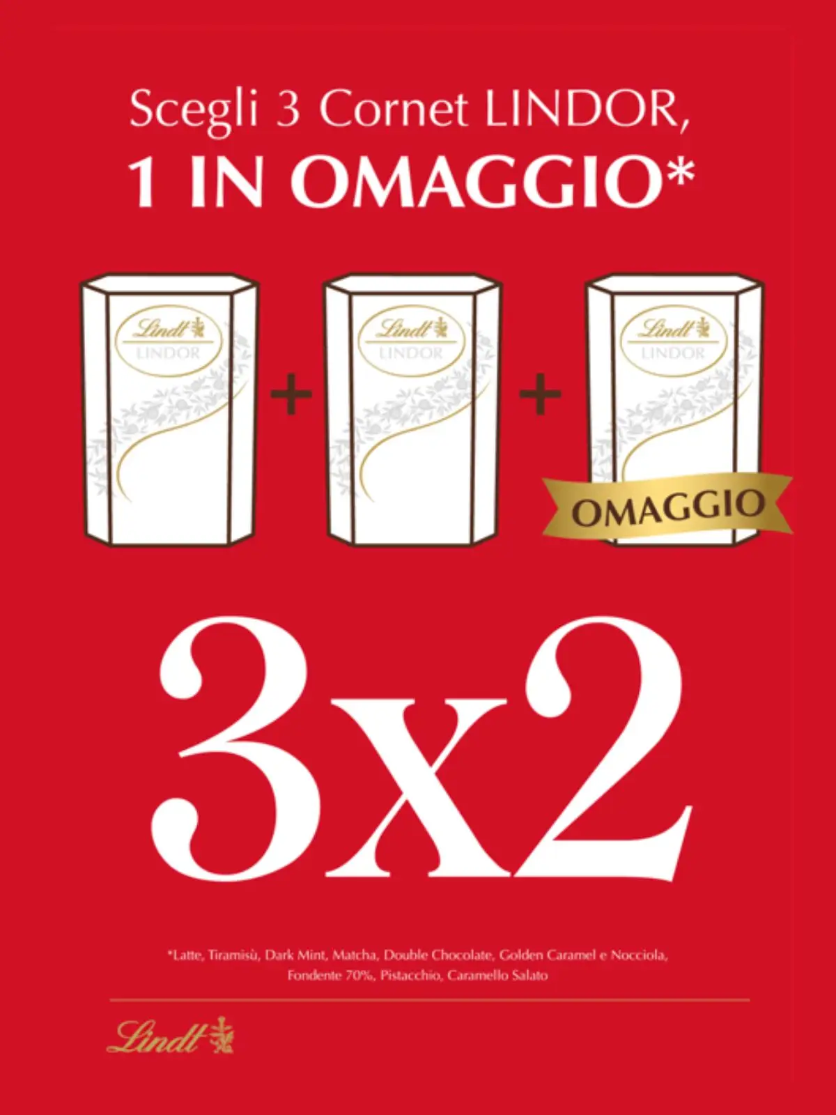 Tiare Shopping Offer Lindt 3x2 Cornet Lindor