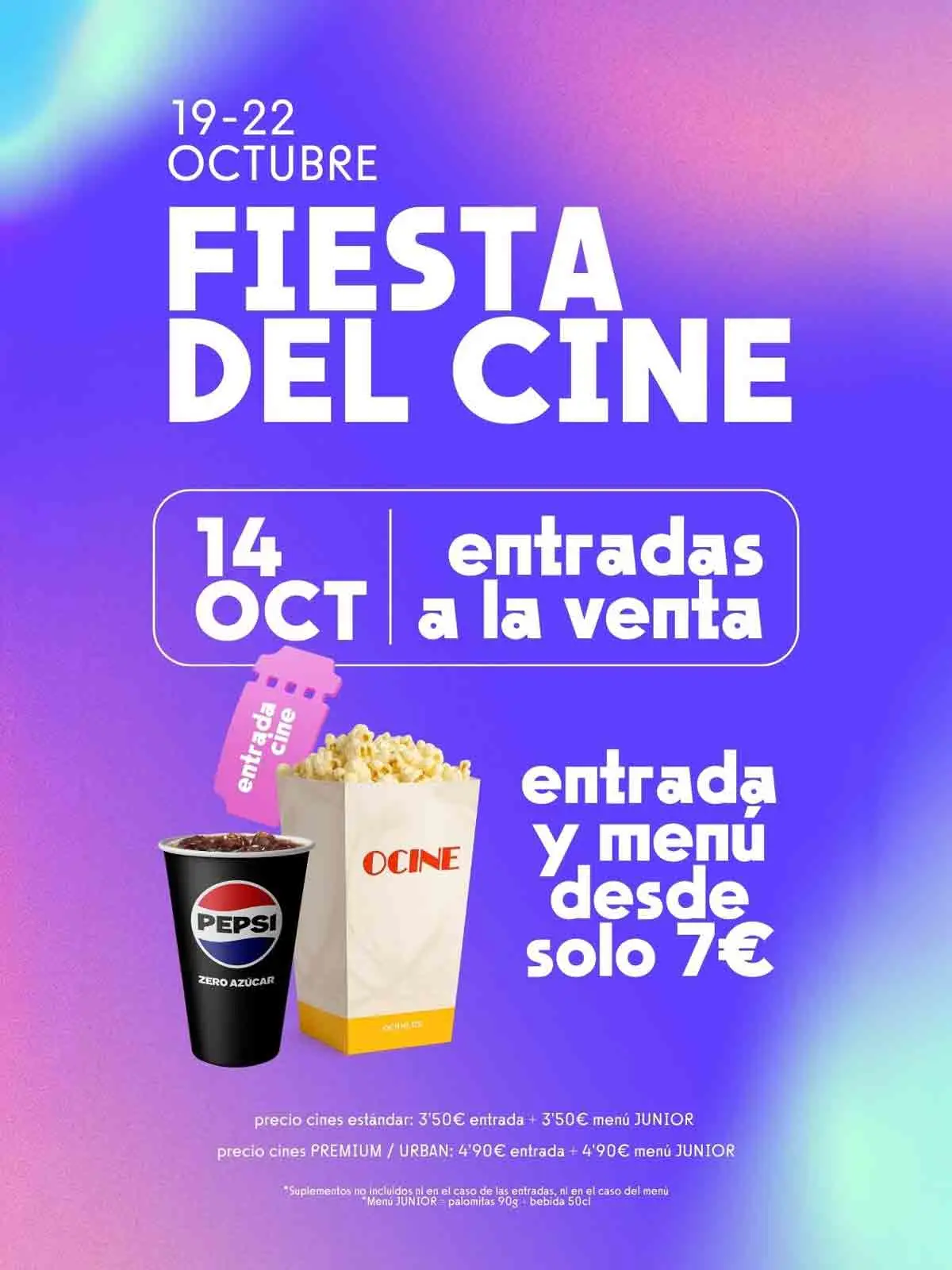 Este otoño vuelve la Fiesta del Cine a OCINE RÍO Shopping. Entradas desde el 14 de octubre.