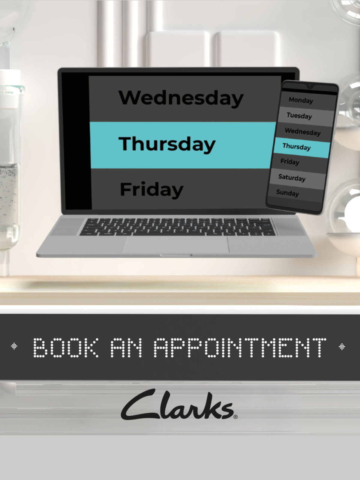 Book a Clarks in store fitting TODAY Churchill Square