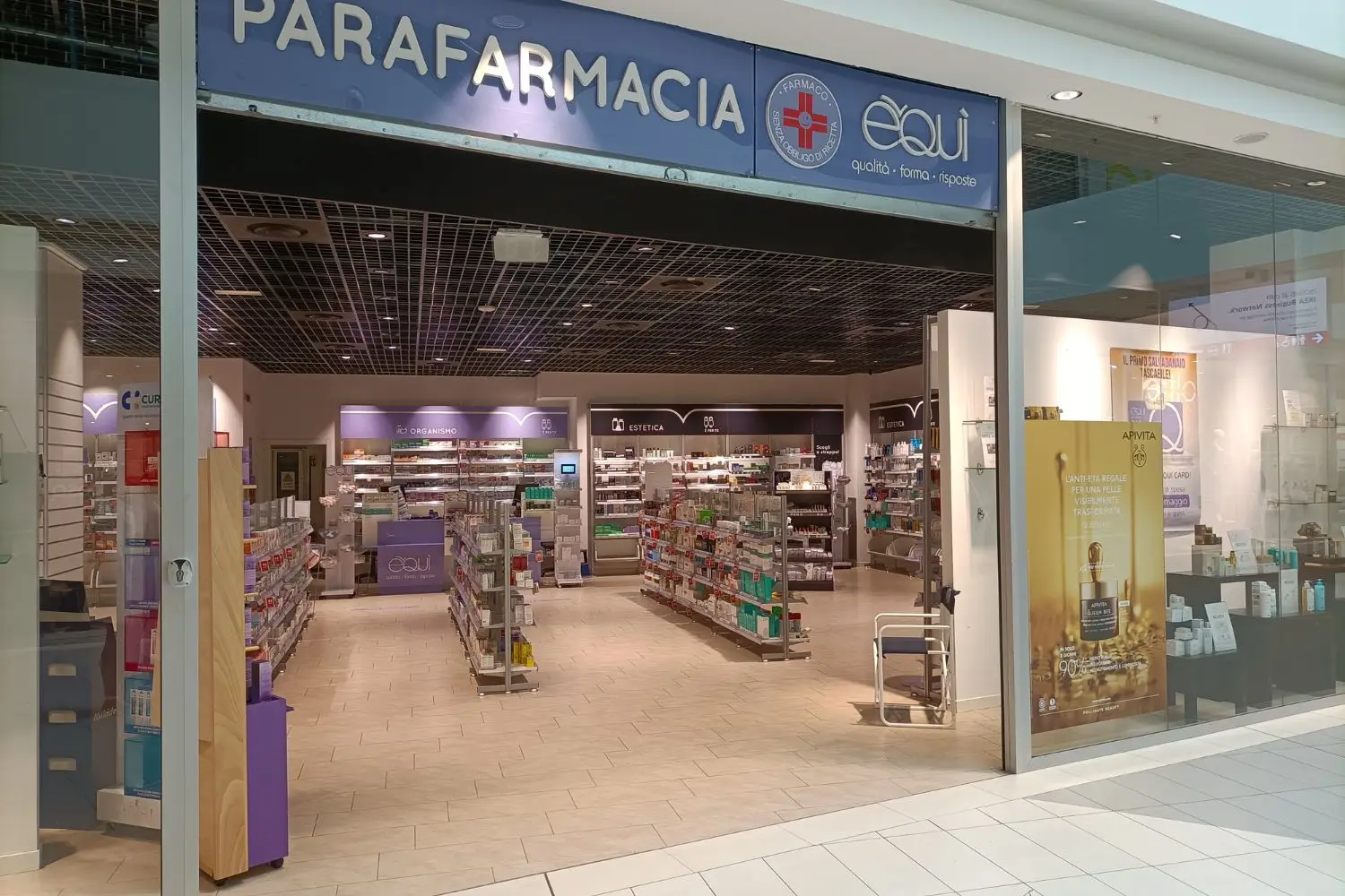 Tiare Shopping Parafarmacia E Qui store