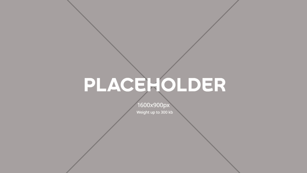 Placeholder 1600 x 900 px
