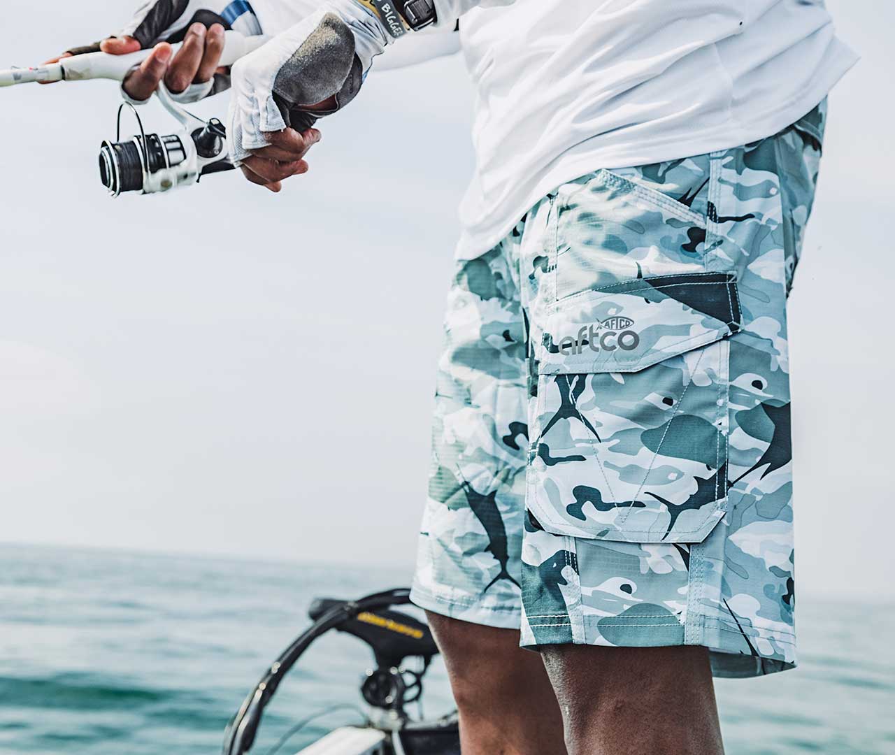 Tactical Camo Fishing Shorts - AFTCO