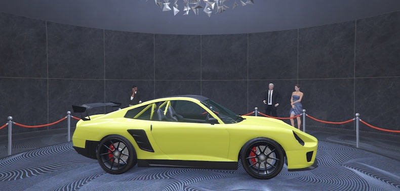 For the November 3rd, 2022 Grand Theft Auto V Online weekly update the podium vehicle is the Pfister Comet SR.