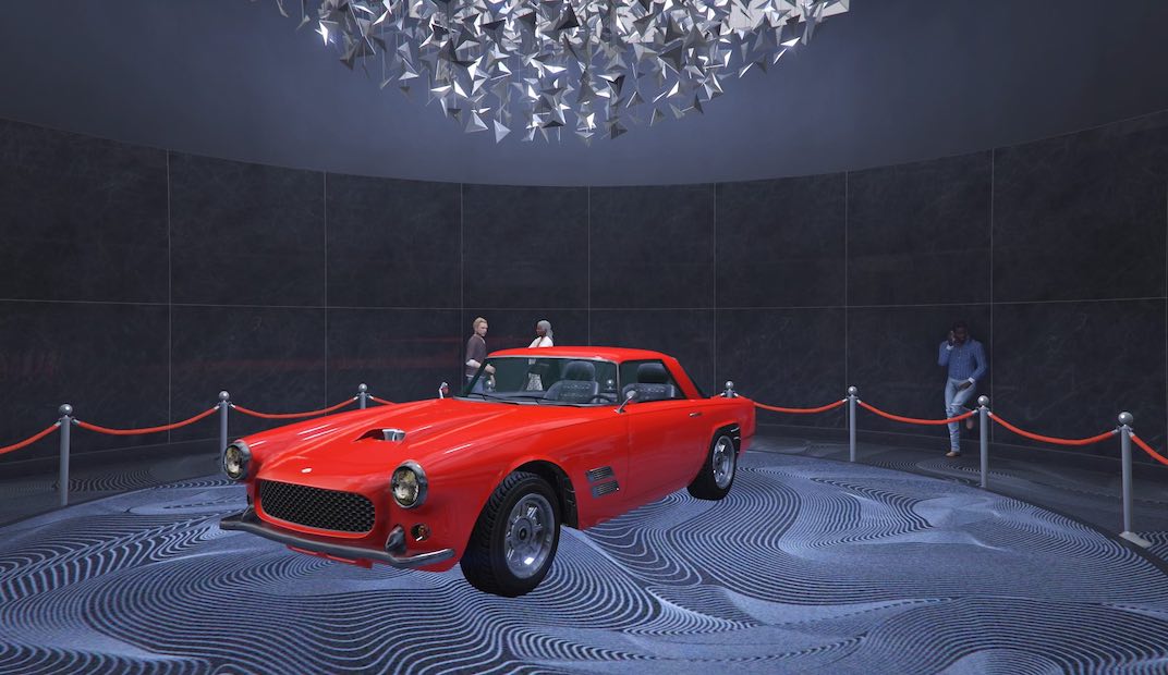 For the April 6th, 2023 Grand Theft Auto V Online weekly update the podium vehicle is the Lampadati Casco.