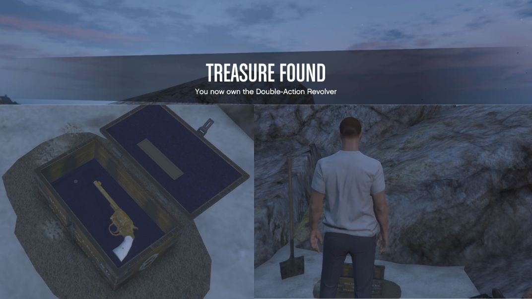 In the GTA Online Treasure Hunt the final treasure is the Double-Action Revolver.