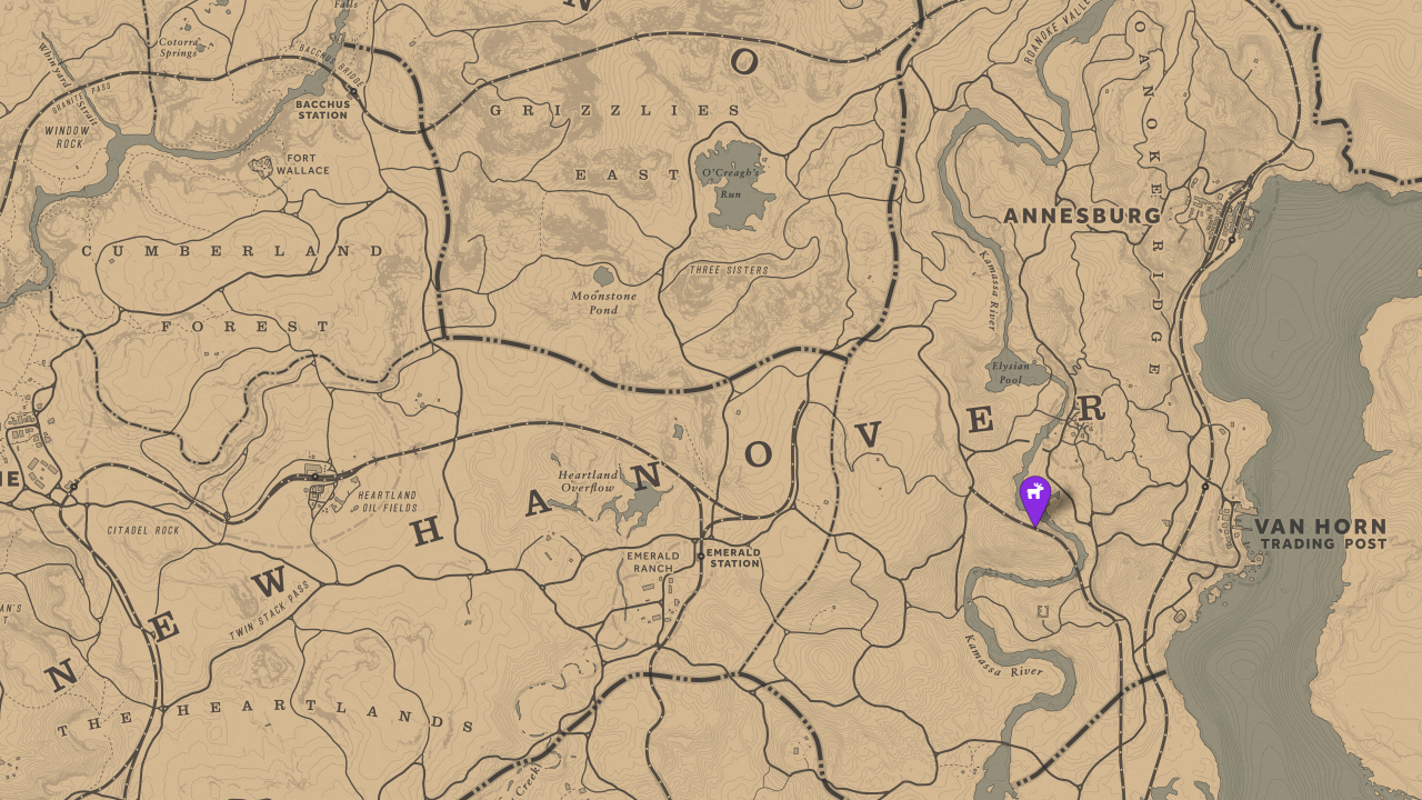 Red Dead Redemption 2 Legendary Beaver Map