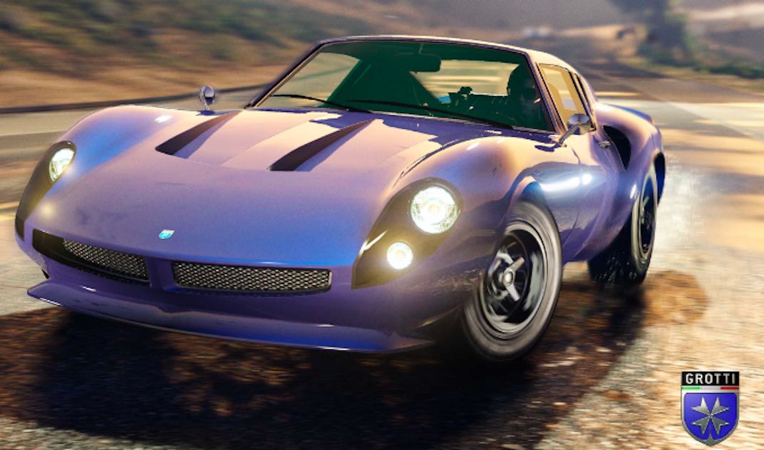 For the February 2nd, 2023 grand theft auto V online weekly update the podium vehicle is the grotti Stinger GT.