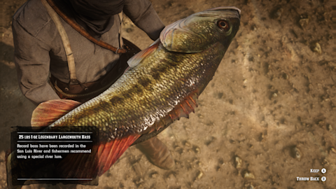 Legendary Largemouth Bass Location - Legendary Fish - Red Dead ...