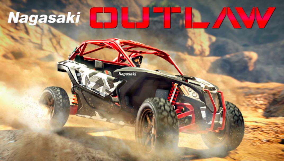 For the September 23rd, 2021 Grand Theft Auto Online Weekly Update the podium vehicle is the Nagasaki Outlaw.