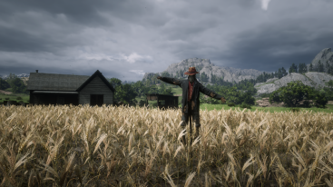 Emerald Ranch Scarecrow Hat, Found Hat