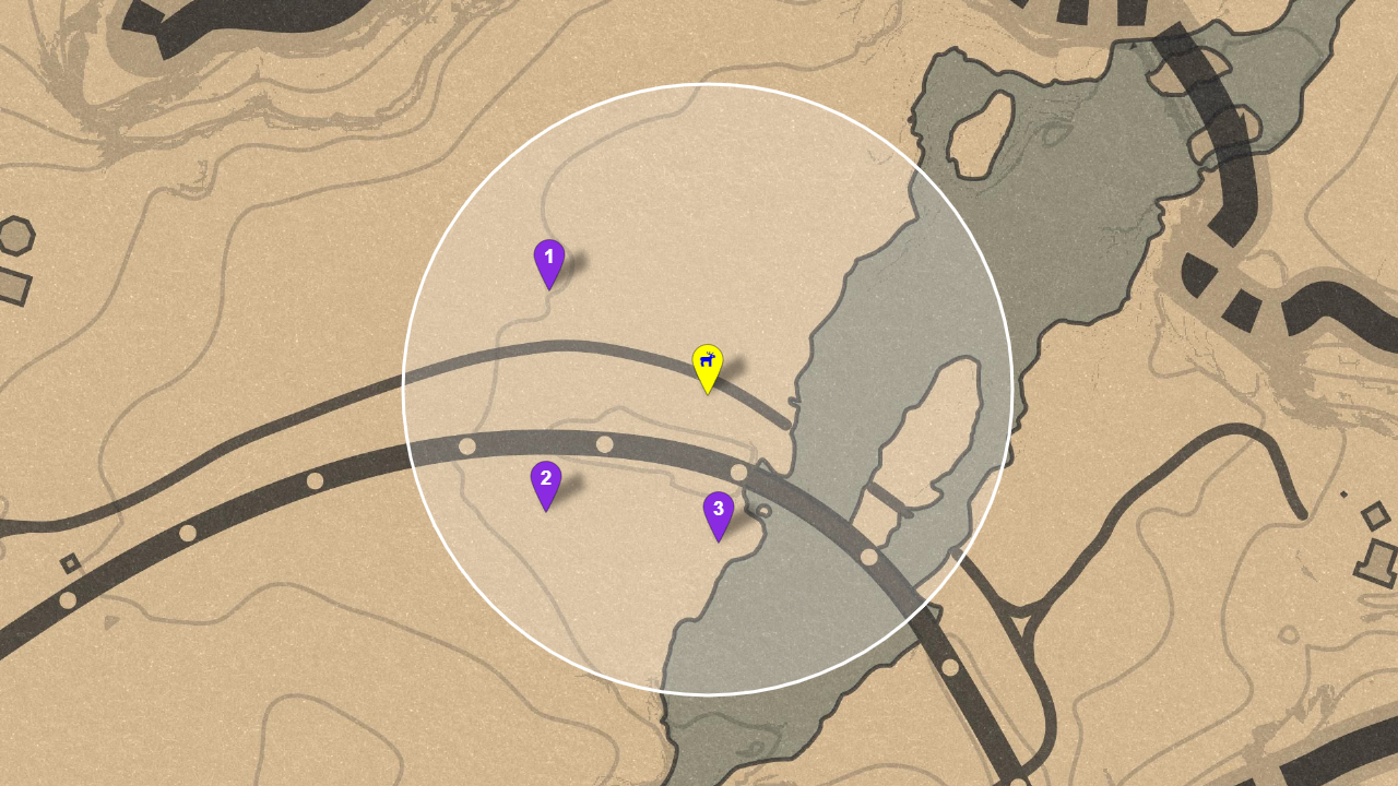 Red Dead Redemption Legendary Animal Locations Maps -