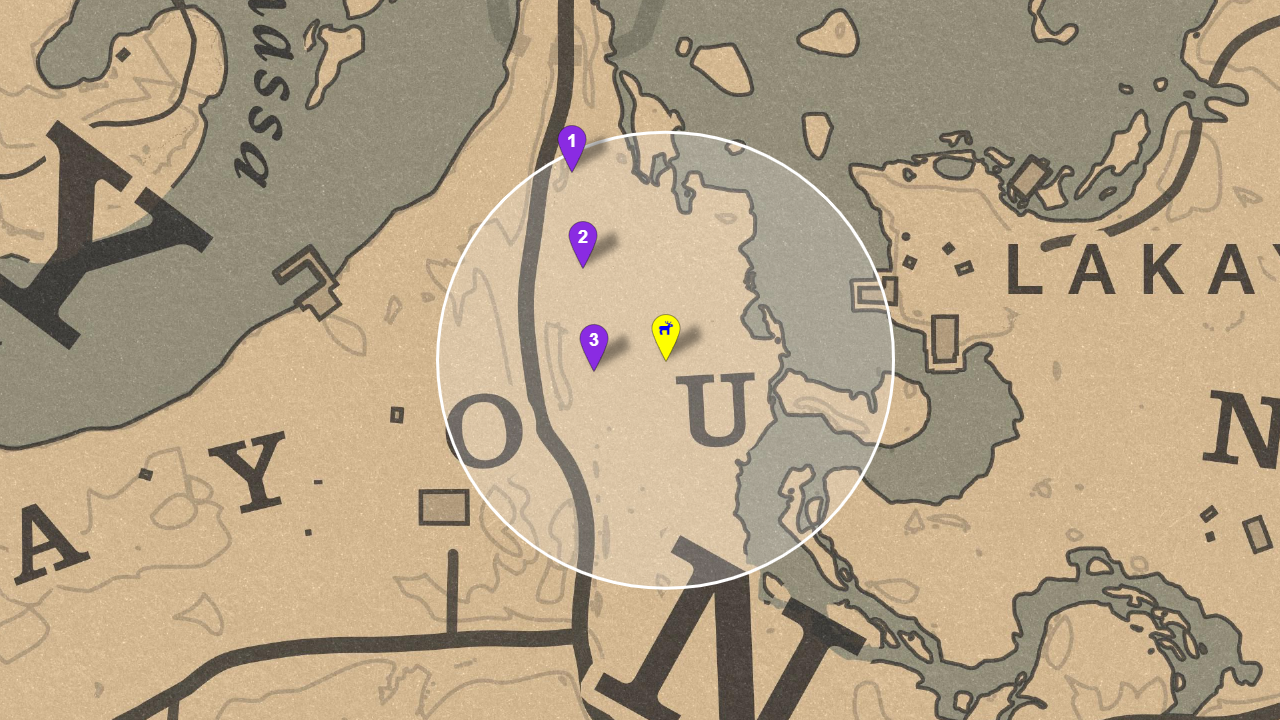 Red Dead Redemption 2 Legendary Animal Locations And Maps - RedDead.gg