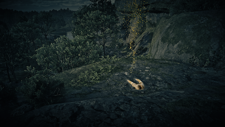 Roanoke Ridge Kamassa River Location Dinosaur Bones Red Dead