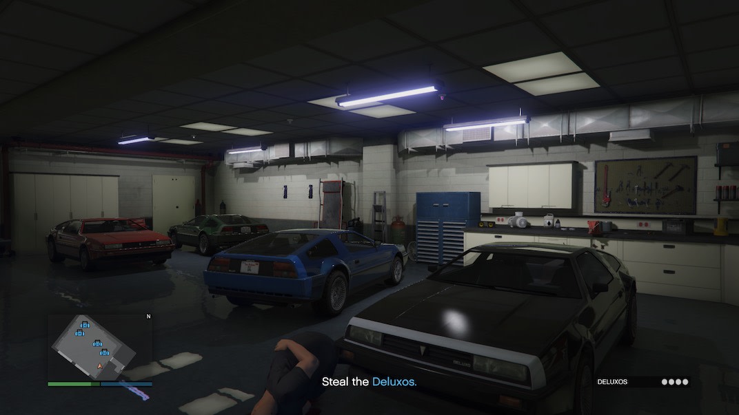For the Grand Theft Auto V Online Doomsday Heist Act 1 Prep 2 mission you'll steal four Deluxos.