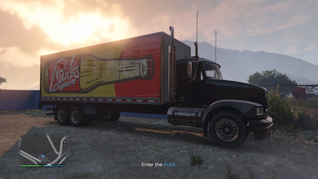 This is the truck full of supplies you need to steal in order to set up the Methamphetamine Lab Motorcycle Club business in Grand Theft Auto V Online.