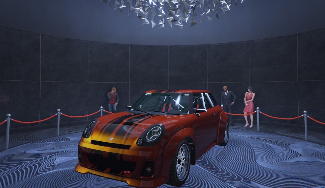 For the March 23rd, 2023 Grand Theft Auto V Online weekly update the podium vehicle is the Weeny Issi Sport.