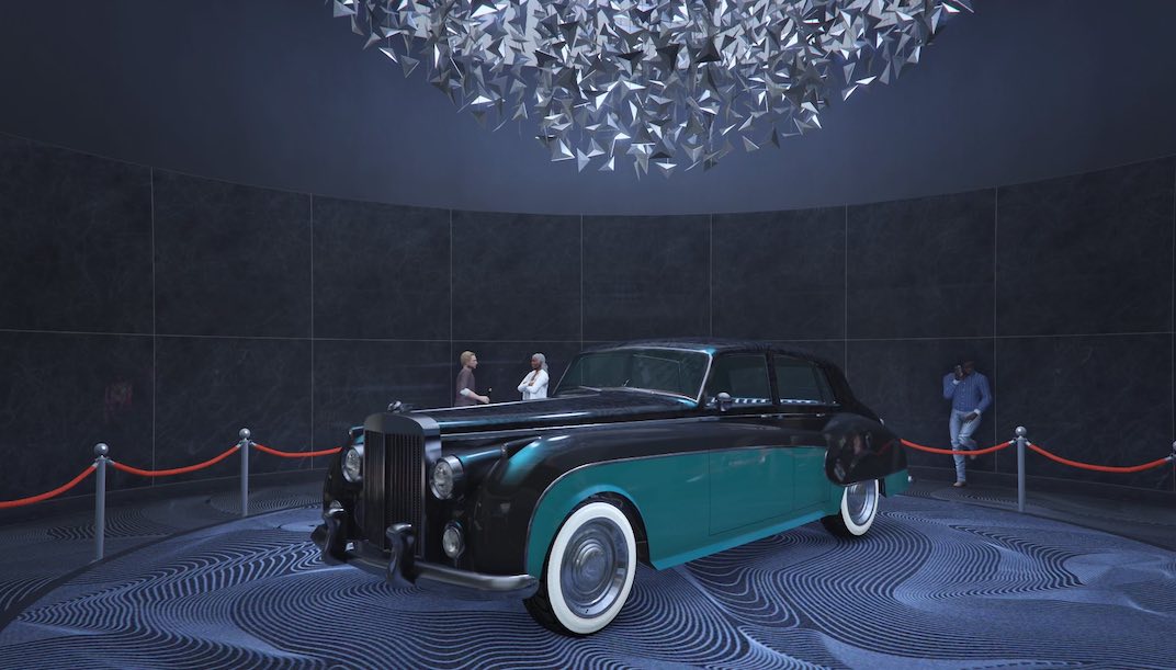 For the March 30th, 2023 Grand Theft Auto V Online weekly update the podium vehicle is the Weeny Enus Stafford.