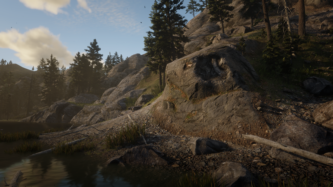 Mount Shann Location Rock Carving Red Dead Redemption 2 Map