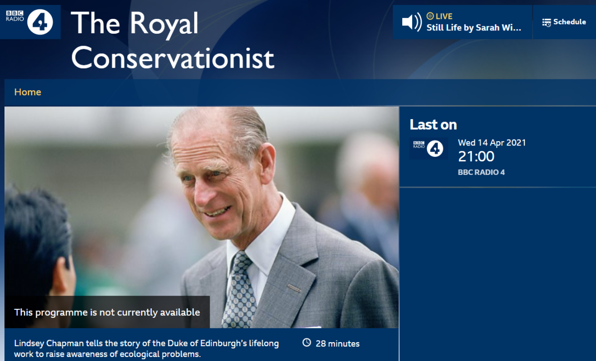 The Royal Conservationist - Radio 4