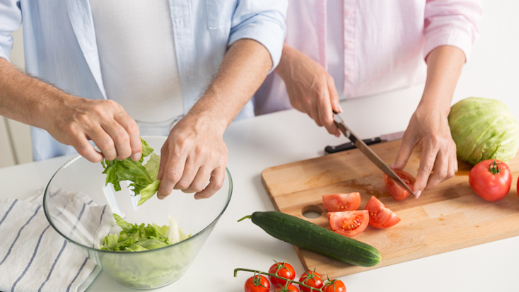 Slicing vegetables