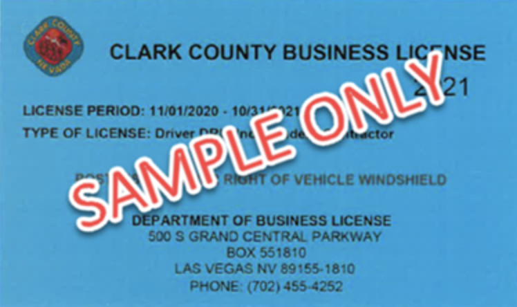 image of business license card