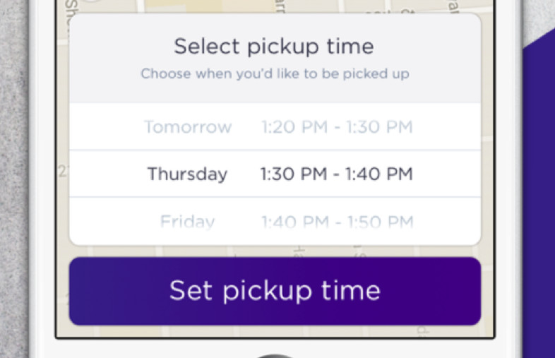 Scheduled Riding  Set your destination and tap the clock icon to lock in the price and schedule a ride ahead of time.
