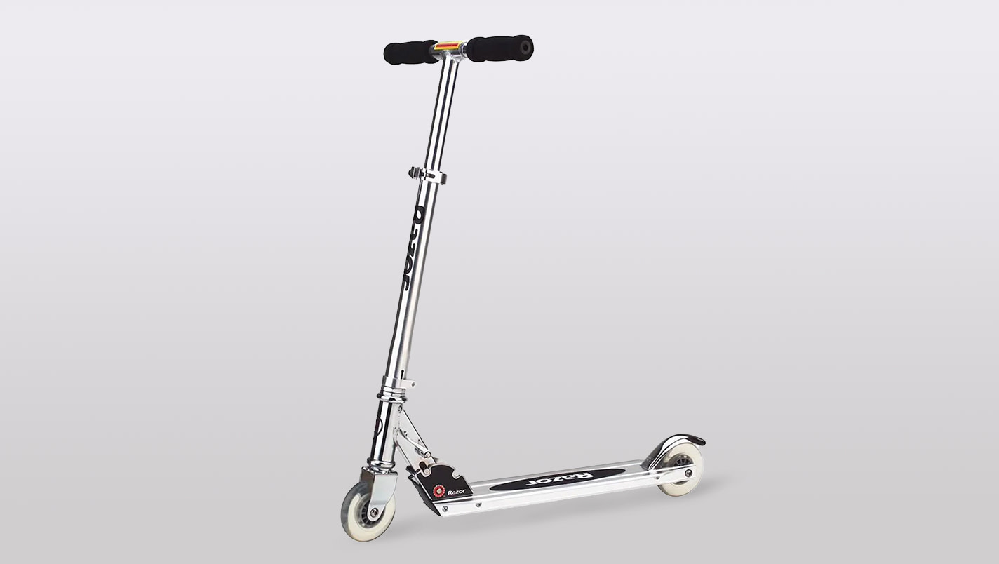 The Razor Scooter is a compact folding scooter developed by Micro Mobility Systems and manufactured by JD Corporation.