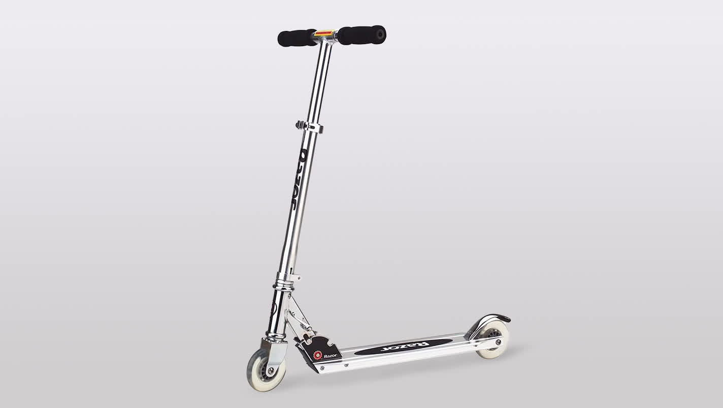 The Razor Scooter is a compact folding scooter developed by Micro Mobility Systems and manufactured by JD Corporation.