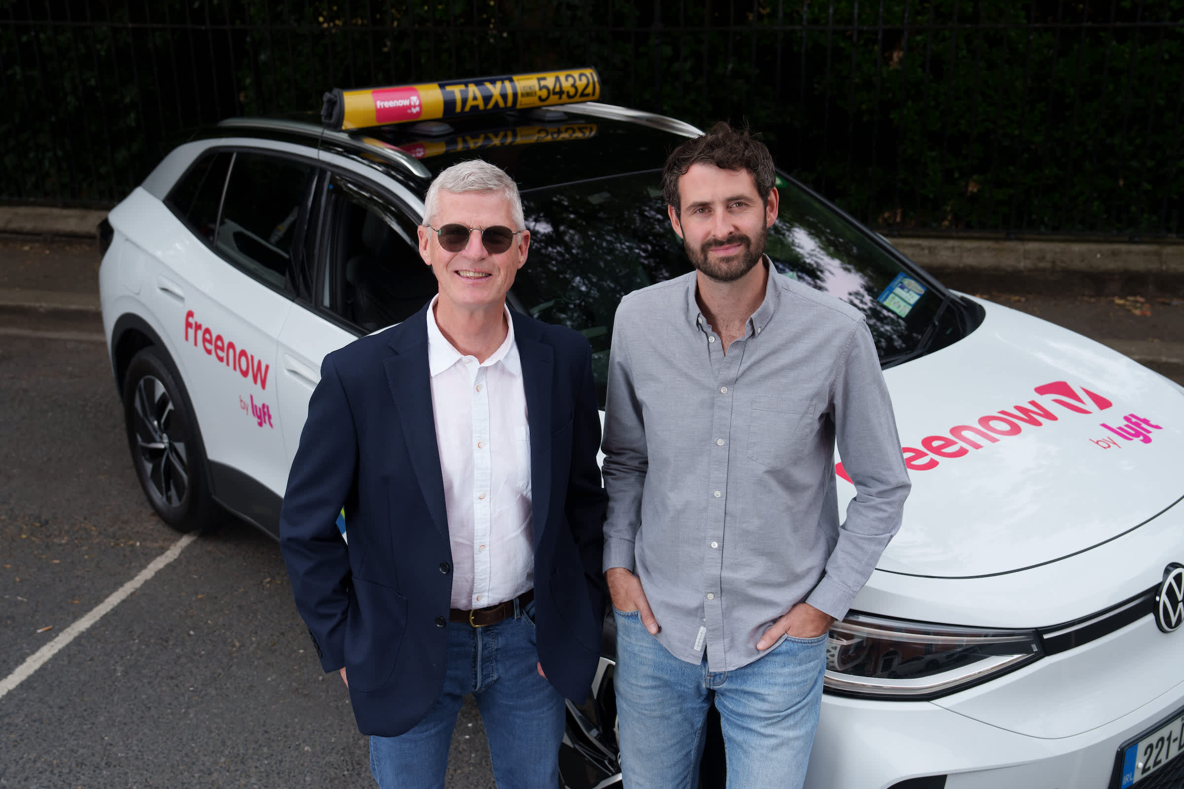 Lyft brings more drivers and shorter wait times to Irish passengers through Lynk and Swift acquisitions - Freenow by Lyft General Manager for UK and Ireland Danny O'Gorman and Lynk CEO Noel Ebbs.