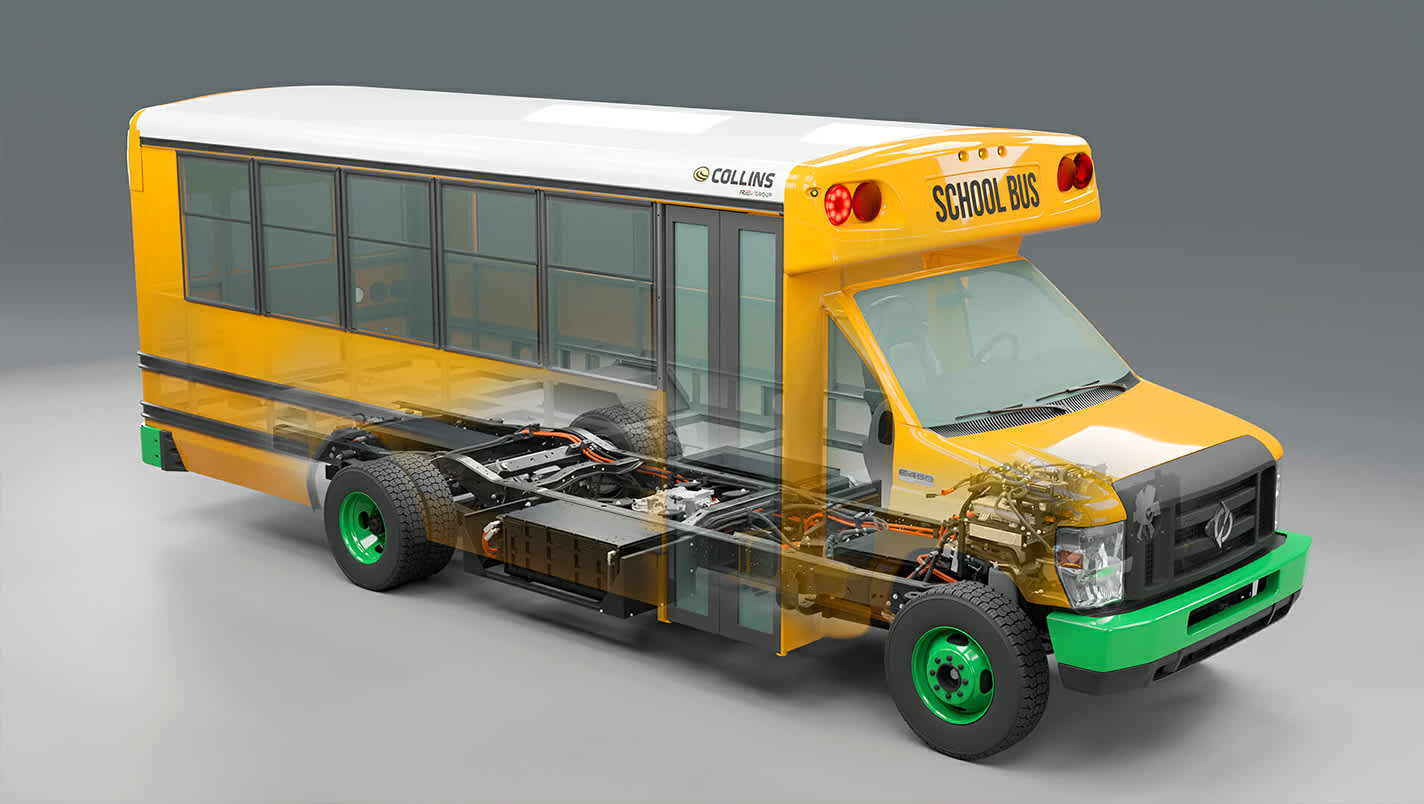 Lightning ZEV4 Zero Emission Type A School Bus. Image Credit: Lightning eMotors