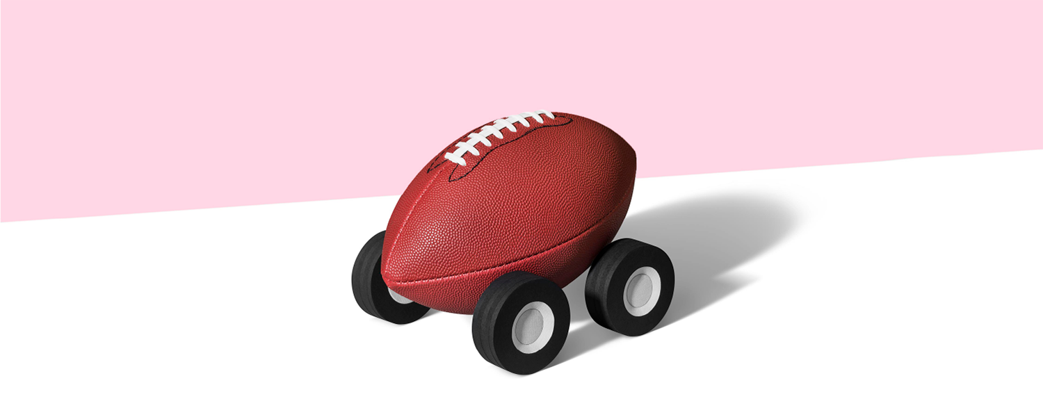 A football on four wheels.