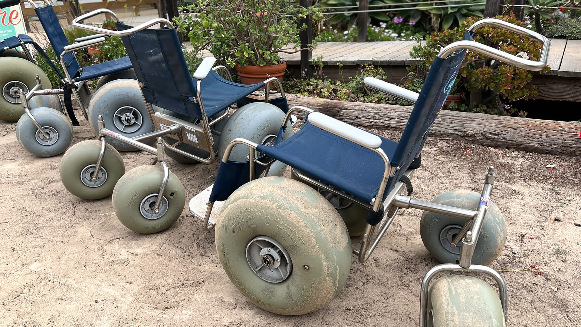 All-terrain beach wheelchairs available by request (Image credit: Getty Images)