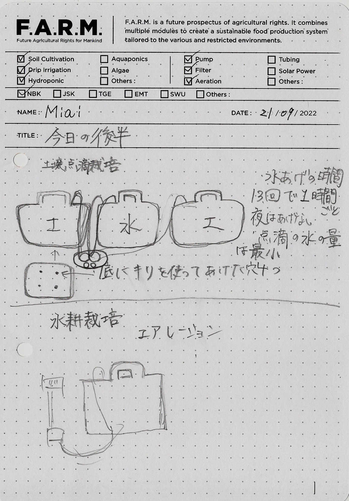 新渡戸文化高等学校で実験を始める準備をしました。