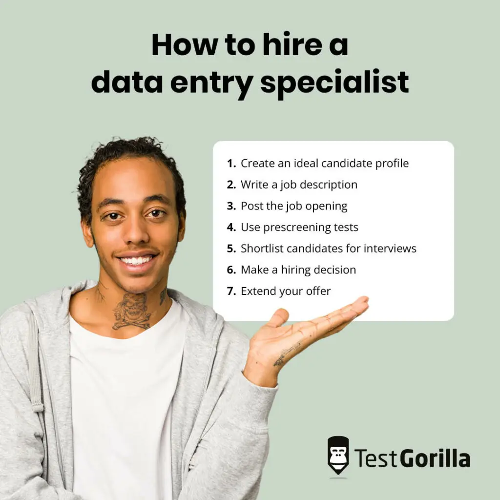 how hire data entry specialist